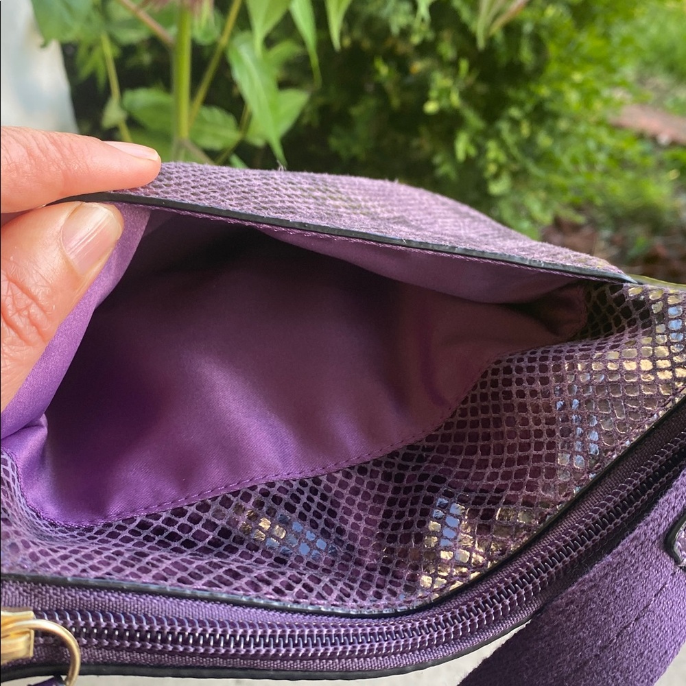 💜🖤Rare Y2K Purple Coach Crossbody Leather Bag💜🖤 - Picture 9 of 16